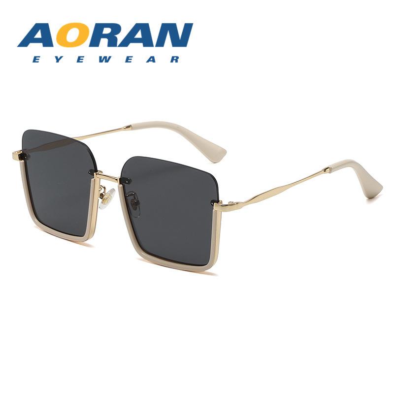 Women's Sunglasses2026New trendy square large-frame sunglasses for women, Korean version, UV protection, makes the face look smaller, natural look