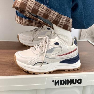 Весна 2024 г., женские новые толстые подошвы, маленькие белые туфли, универсальные популярные спортивные повседневные кроссовки для бега, обувь для тренировок на открытом воздухе