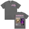 Rapper Mora Mirrodosis Tour 2025 Cover Tshirt Unisex Women Fashion Hip Hop Punk Pop Music T Shirts Summer Loose T Shirt Streetwear