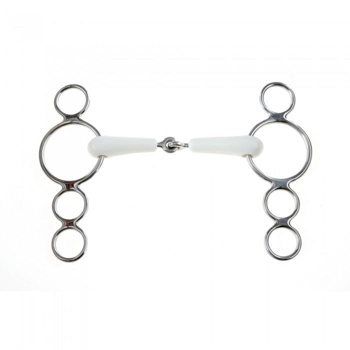 Korsteel Лошади Flexi Jointed 3 Ring Dutch Gag Bit
