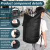 Laundry Backpack Bag 115L Large Capacity Portable Clothes Sack with Shoulder Strap Waterproof Travel Moving Storage Bag