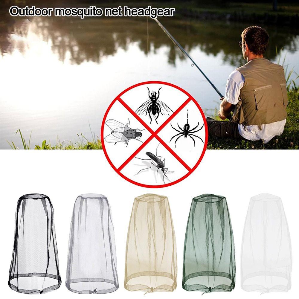 Lightweight Hat Net Cover Breathable Anti-mosquito Cover Gardening Hat Head Mesh Covers  Camping