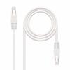 Câble réseau CAT6 UTP - Nano Cable - 3 m - Blanc - RJ45 mâle - Haute vitesse - Intérieur/extérieur - Catégorie 6