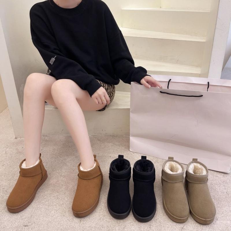 Новые зимние замшевые туфли женские с круглым носком на низком каблуке зимние сапоги женские плюс бархатные теплые туфли женские botas mujer botines zapatos mujer