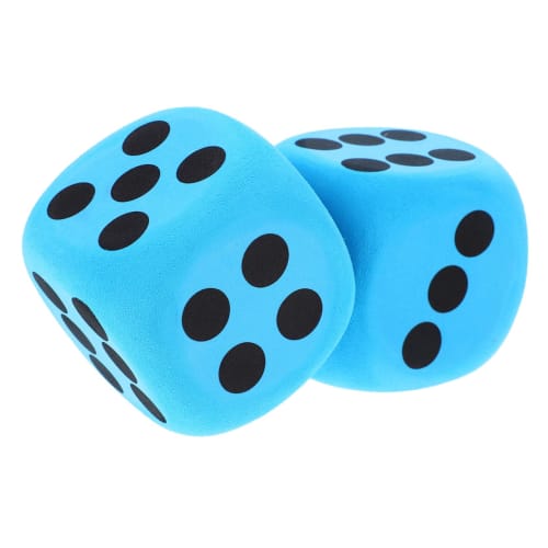 LRXIYODE 2 Large Dice, Lightweight Party Game Dice for Indoor and Outdoor Play, Teaching Aids and Board Game Accessories for Kids