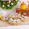 6pcs Foam Easter Egg Bunny Decorations Colorful Simulation Egg Pendant  Party Favors