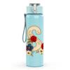 1PC USA Flag Patriotic Art 750ml Color Plastic Sports Water Bottle Leakproof Flip Straw Lid Suitable for Sports Office Home Use