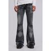 Low-Rise Washed Denim Jeans Unisex Y2K Streetwear Flared Straight Leg Pants Teens