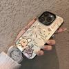 Cute Cartoon Dog Cat Firework Phone Case Matte Transparent Shockproof Protective Cover