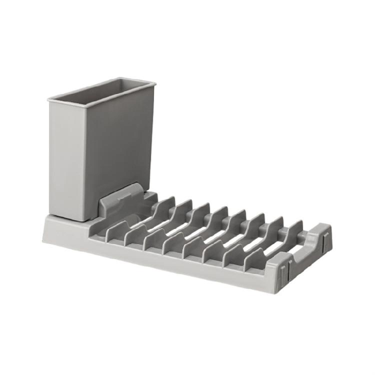 Универсальная сушилка для посуды, кухонные принадлежности, с защитными противоскользящими ножками, большая вместимость для большинства кухонь