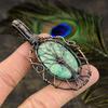 RubyFuchsite Gemstone Handmade Copper Wire Wrap Jewelry Pendant 3.03" y6F04