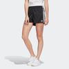 adidas Оригинальные шорты Hot Girl Series 3 полоски Маленький логотип Женские шорты Черные FM2610