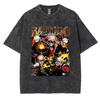 Washed Tee Japan Anime My Hero Academia Bakugou Katsuki Casual T Shirt Men's Women Harajuku Summer Fashion T-shirt21