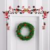 3D Cartoon Santa Claus Wooden Corner Door Frame Christmas Decorations