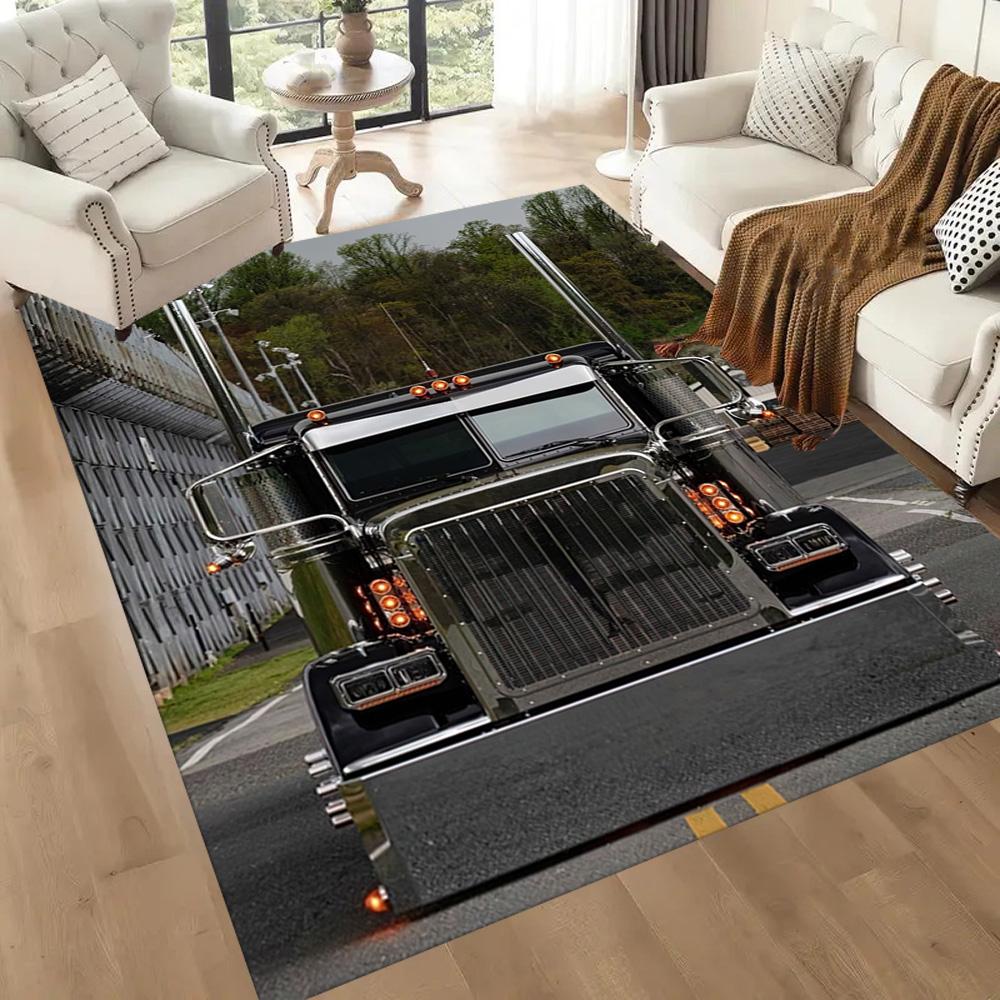 Kw Heavy Trucks Floor Rug Office Rug Design For Game Room Bedrooms Balcony Dining Room Antislip Carpet Office Home Decor Perfect Gift For Womenmen