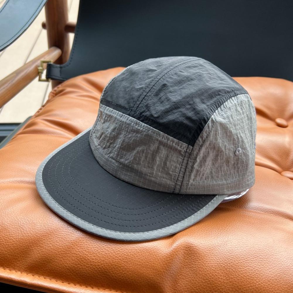 Japanese Style Sunshade Cap 5-Panel Snapback Hats Casual Sun Visor Cap Unisex