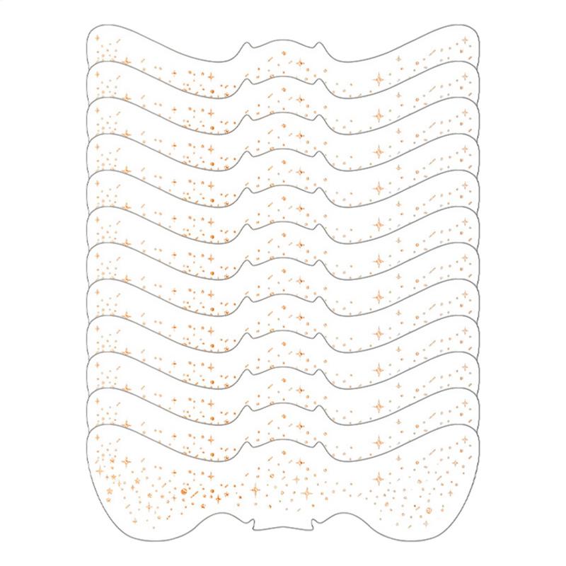 12 шт. Блестящие наклейки-веснушки Тату на лицо Фестивальные аксессуары Блестящие Яркие Накладные Веснушки Временные наклейки-тату