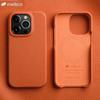Магнитный чехол Melkco из натуральной кожи для iPhone 16 Pro Max 15 Plus 14 13, премиальный деловой, с защитой камеры, из коровьей кожи