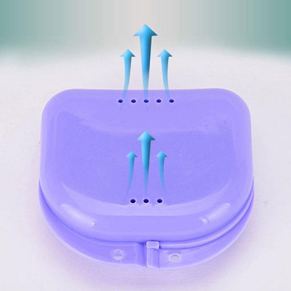 Portable Denture Box Container Mouth Guard Box Oral Hygiene Dental Retainer Storage Case New