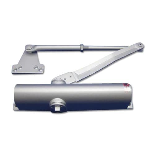 Miwa Lock Door Closer, Door Check, KM313P Parallel Type, Silver, No Stop