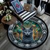 Cat Yarn Puzzle Round Area Rug Under Office Chairs Bedroom Living Room Home Decor