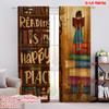 2pcs,2D Plane Printing Minimalist Curtains Bookworm Bliss Versatile Polyester Fabric (without Rod) Decorations Inside Perfect