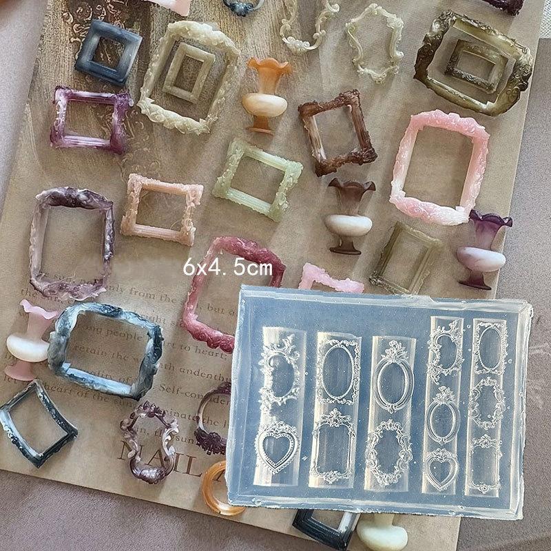 3D Силиконовая форма для ногтей в виде цветка, Милый бант, Роза, Шаблоны для ногтей, DIY украшения для нейл-арта, Пластины для стемпинга, Инструменты для дизайна маникюра