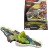 Игровой набор Mattel Jurassic World Micro Adventure с открывающейся головой Спинозавра, 4 интерактивными функциями, 3 микрофигурками и игрушками-динозаврами
