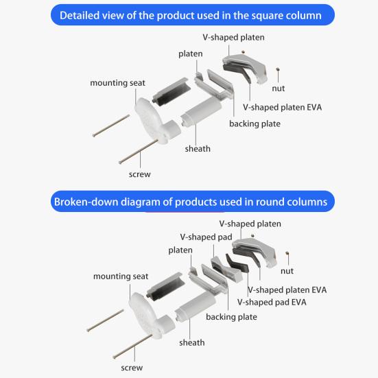 Yousheng 2 шт. адаптер для перил детских ворот, прочная детская защитная сетка, монтажное основание, универсальный комплект для установки сетки для детей, домашних животных, собак, кошек, лестничных стоек
