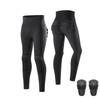 1 Womens High-Waisted Motorcycle Riding Pants With Removable Knee Protectors Casual Biker Trousers