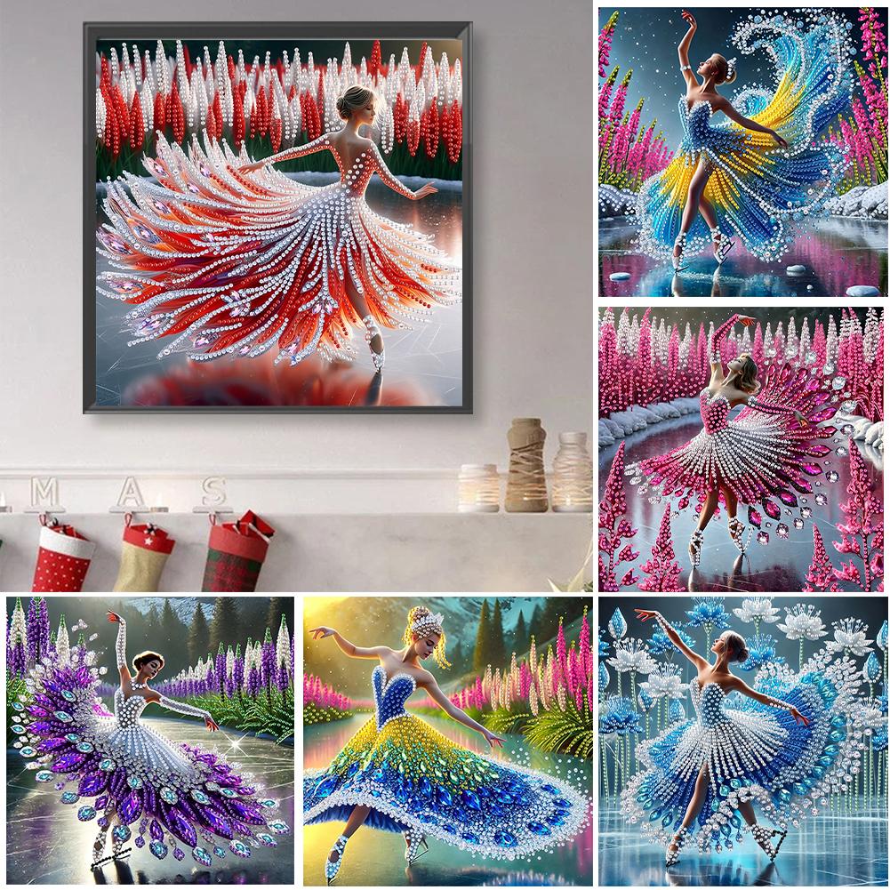 5D DIY Частичный набор для алмазной живописи со сверлом специальной формы, украшение для девочки 30x30 см