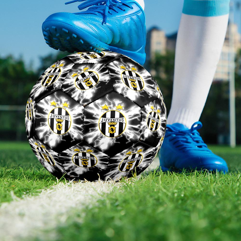 Juven-tus Football Club Printed Size 5 Soccer Balls, High-Quality, Anti-Slip, Protective Football, A Unique Gift , Birthdays, Christmas Gifts