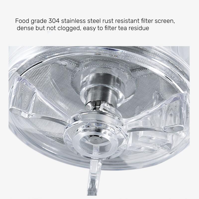 350 мл термостойкий стеклянный чайник с заварочным устройством, набор для приготовления чая, рассыпной чай, цветок, чайный сервиз, горшок для воды из боросиликатного стекла