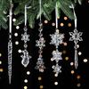 New Acrylic Snowflake & Icicle Christmas Tree Ornaments 