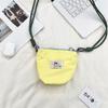 Sweet Dopamine Color Purse Candy Color Crossbody Phone Purse Fashion Canvas Bucket Bag  Students