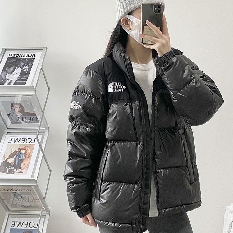 The North Face Ярлык Новинка Пуховик Nuptse Черный Унисекс Корейская Версия NJ1DM50J