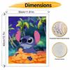 Disney Oil Painting Kit Painting Stitch Cute Art Home Bedroom Wall Decor Gift Idea