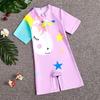 2025 Kids' Cartoon Swimsuit: Girls' One-Piece & Boys’ Short-Sleeve