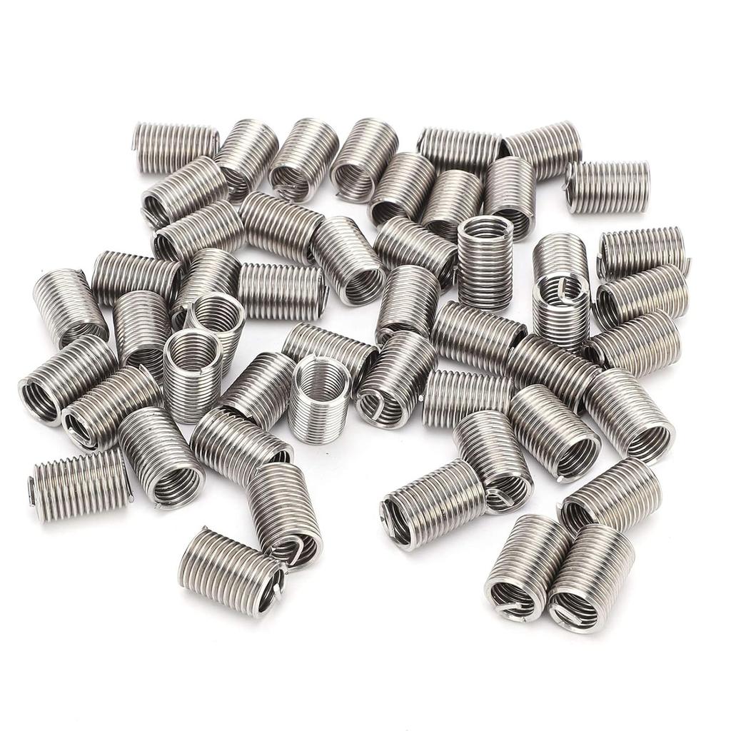 50pcs Metric Helicoil Kit M10 X 1.5 X2.5D Wire Thread Insert Sleeve Bushing Screw Helicoil Thread Repair Kit