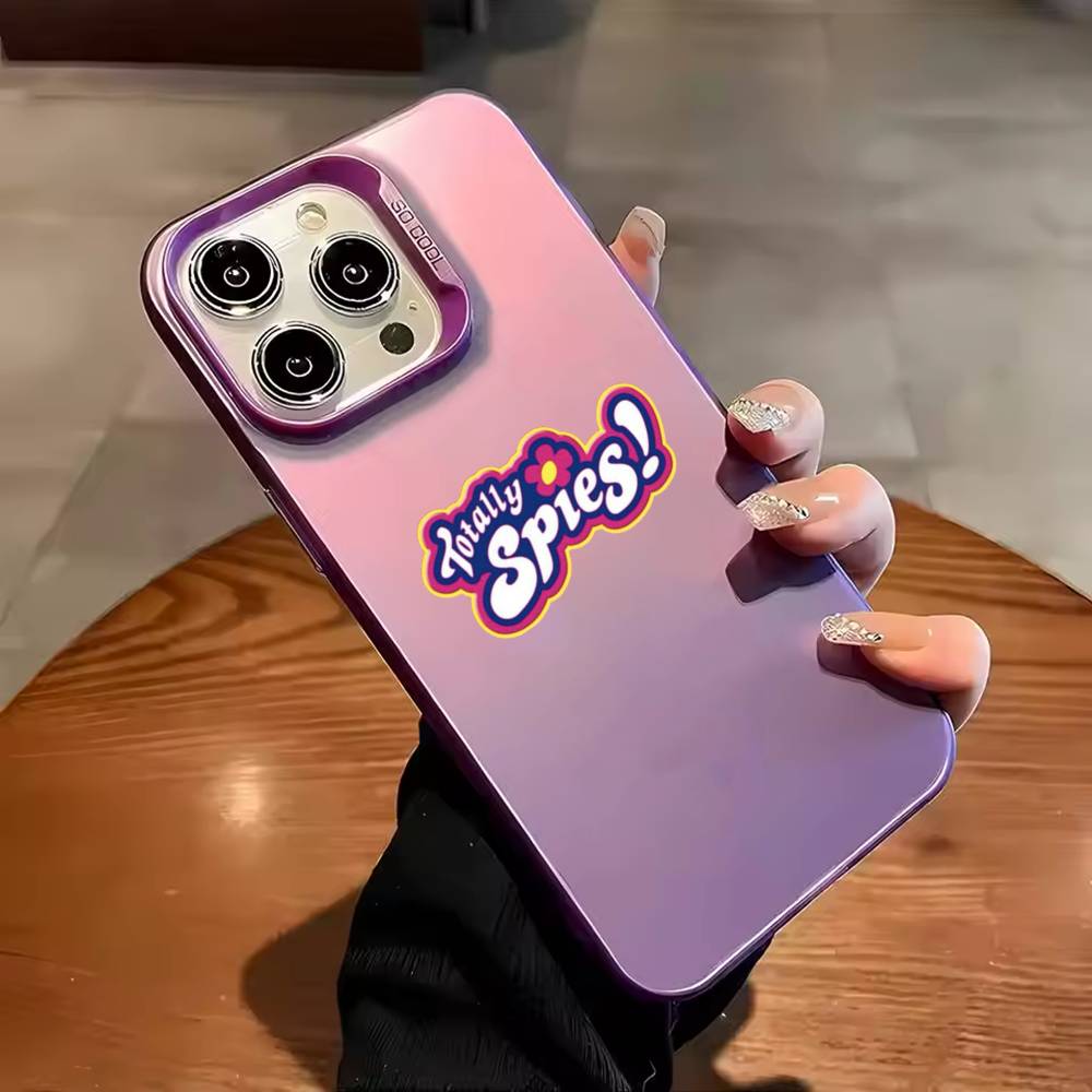 Крутой Чехол Для Телефона Totally Spies Цвет Серебристый Корпус Для IPhone 17 16 15 14 13 12 11 Pro Max Plus