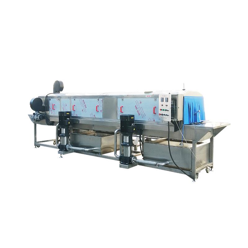 Tunnel-Type Turnover Basket Washing Machine for Eggs, Fruits, Vegetables, Food, Seafood, and Plastic Baskets