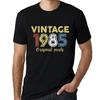 100% хлопок Мужская мода Винтаж 1985 Повседневные футболки с коротким рукавом