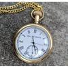 Vintage Antique Engraved Brass Elgin Pocket Watch W/ Chain Gift Nautical Marine