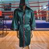 Adults Hooded Boxing Robe Breathable Knee Length Men Women Boxer Sanda Fighting Wrestle Martial Arts Cosplay Costume with Belt