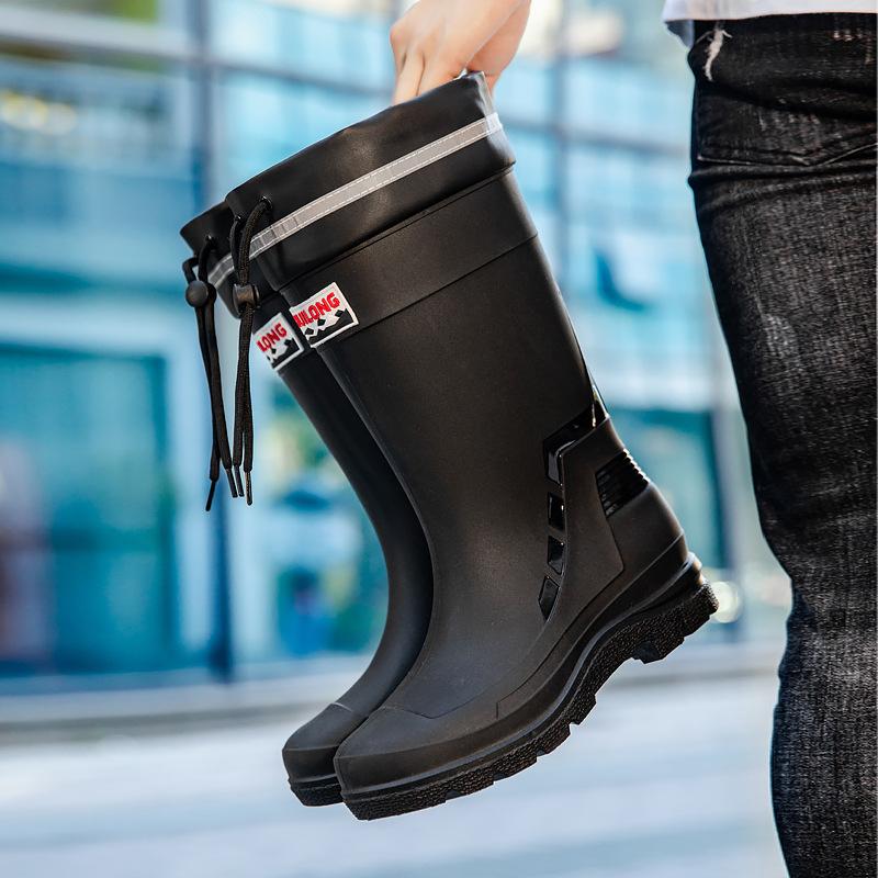 Высококачественные непромокаемые ботинки мужские закрытые непромокаемые водонепроницаемые ботинки высокие непромокаемые ботинки на вынос специальные резиновые ботинки для рыбалки