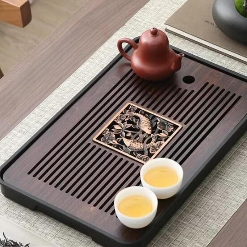 Элегантный бамбуковый чайный поднос Shengjia