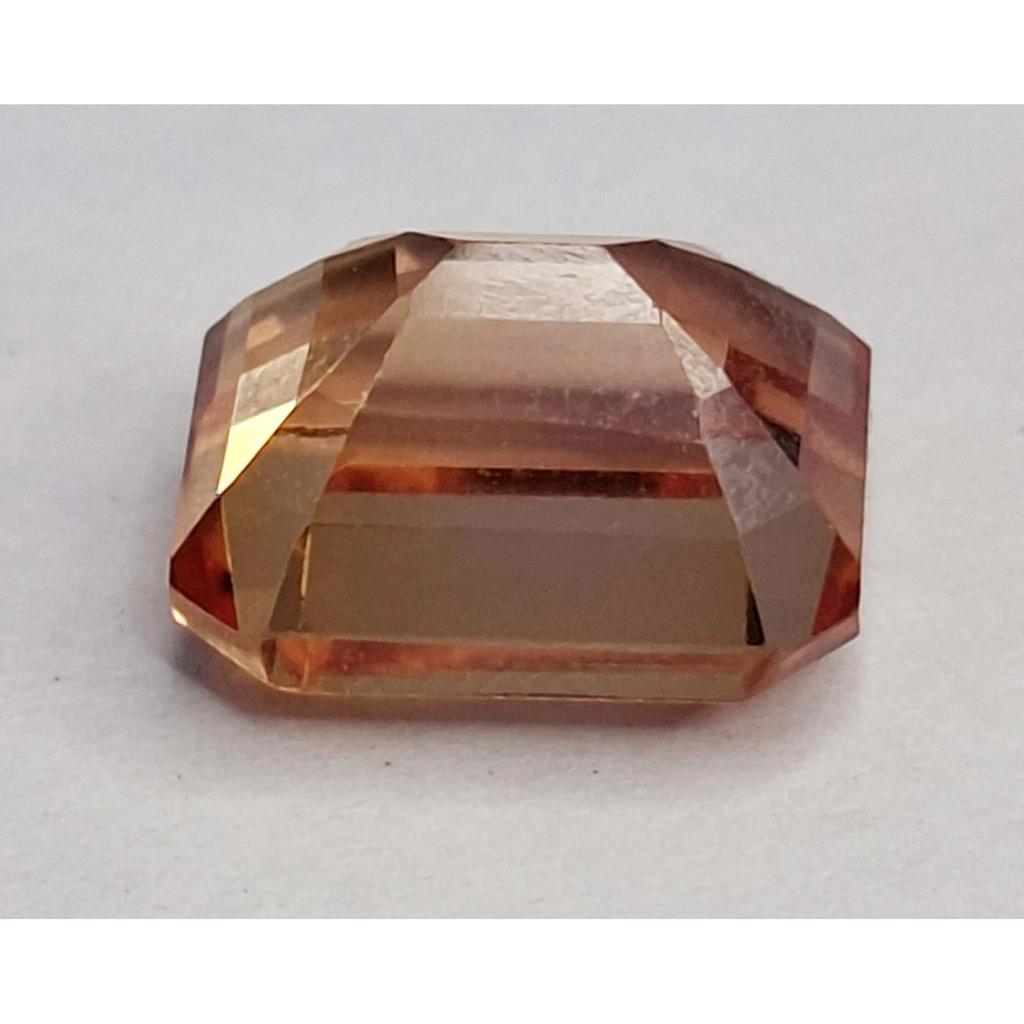 Natural Imperial Topaz 8-10 Ct Emerald Cut Certified Beautiful Loose Gemstone