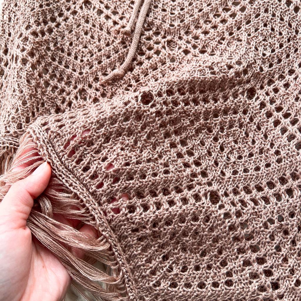 Summer Vacation Sexy Suits Strapless Halter Backless Bikini Set Drawstring Tassel Skirt Women Beach Knitted Fashion Two Pieces Suits