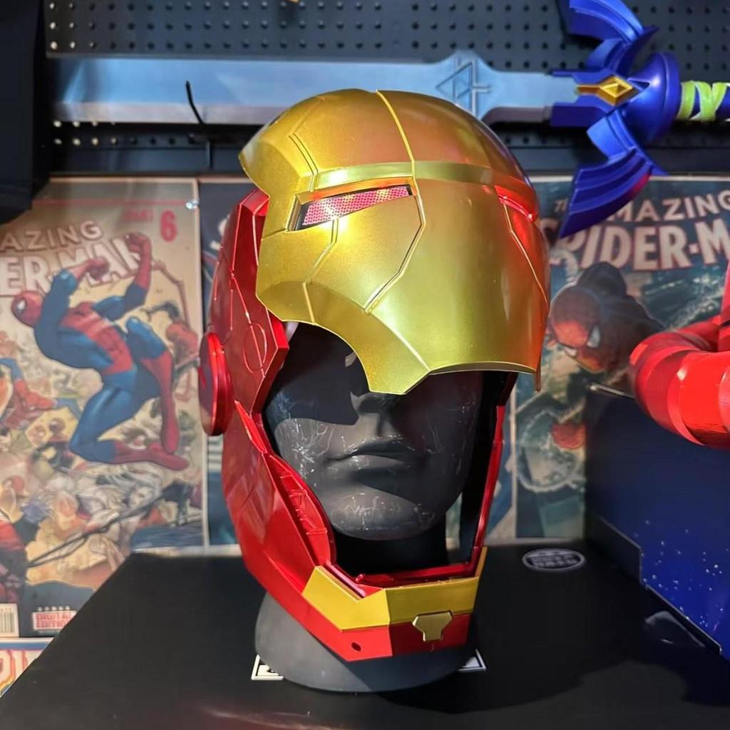 Железный человек 1:1 Шлем Jarvis для ношения - Электрическая трансформирующаяся маска-игрушка для детей