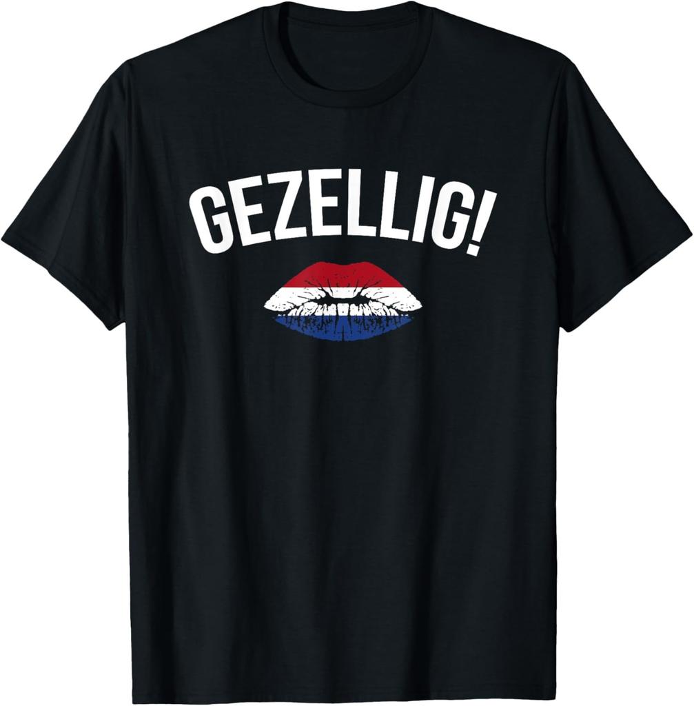 Gezellig Dutch Word Saying Phrase Netherlands Holland Funny T-Shirt